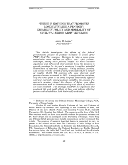 there is nothing that promotes longevity like a pension