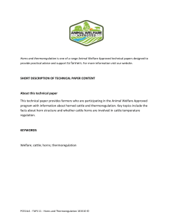 TAFS 11&ndash;Horns and Thermoregulation 10-15-2010