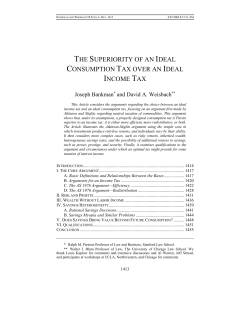 Ideal Income Tax - Stanford Law Review
