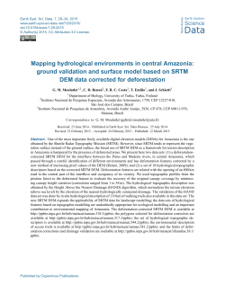 Mapping hydrological environments in central Amazonia: ground