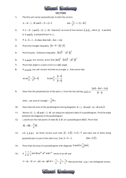 vectors - Tiwari Academy