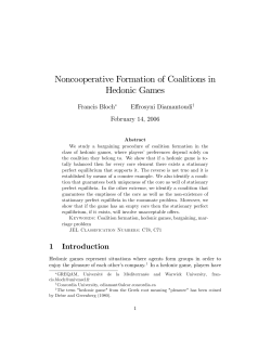 Noncooperative Formation of Coalitions in
