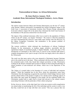pentecostalism in ghana - Pentecostal