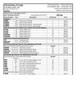 Our Stock Items List