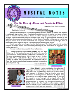 MUSICAL NOTES - Honpa Hongwanji Mission of Hawaii