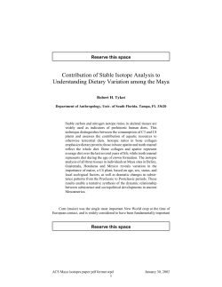 C:\Data\ACS Maya isotopes paper pdf format.wpd