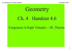 ch. 4 handout 4.6 HL Theroem.notebook