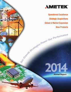 2014 - Ametek