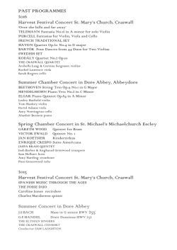 up to 2016 PAST PROGRAMMES