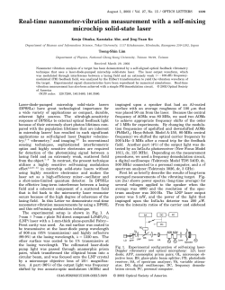Real-time nanometer-vibration measurement with a self