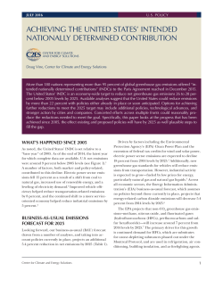 achieving the united states` intended nationally determined