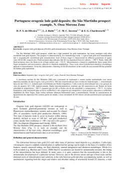Portuguese orogenic lode gold deposits: the S&atilde;o Martinho prospect