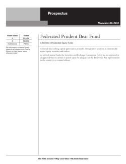 Prudent Bear Fund (A, C, and IS Shares)