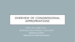 Overview of Congressional Appropriations