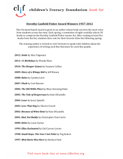 Dorothy Canfield Fisher Award Winners