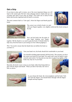 Get a Grip - English Petanque