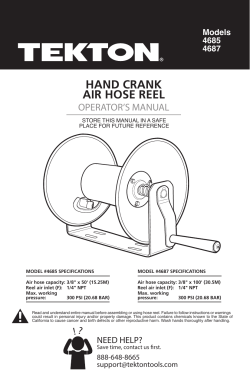HAND CRANK AIR HOSE REEL