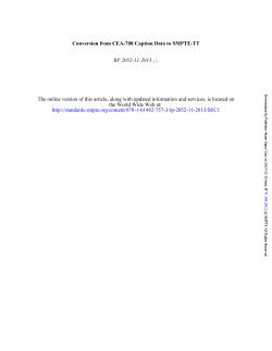 Conversion from CEA-708 Caption Data to SMPTE-TT