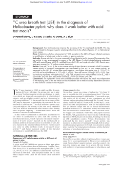 13C urea breath test - Gut