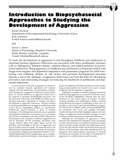 Introduction to Biopsychosocial Approaches to Studying