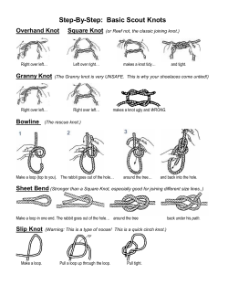 Step-By-Step: Basic Scout Knots