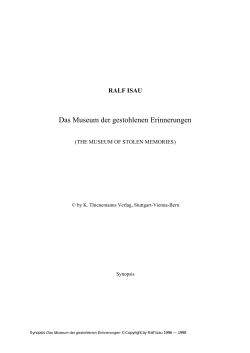 Das Museum der gestohlenen Erinnerungen