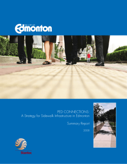 Sidewalk Strategy - City of Edmonton