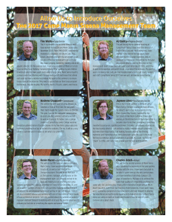 Allow Us to Introduce Ourselves The 2017 Camp Marin Sierra