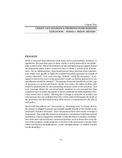 CREDIT LIFE INSURANCE PREMIUM OVERCHARGING