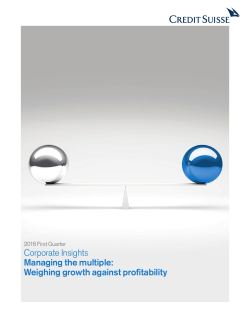 Corporate Insights Managing the multiple