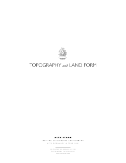 TOPOGRAPHY and LAND FORM