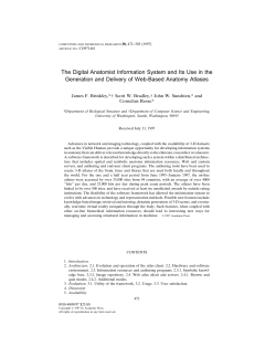 The Digital Anatomist Information System and Its Use