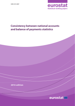 Consistency between national accounts and balance of payments