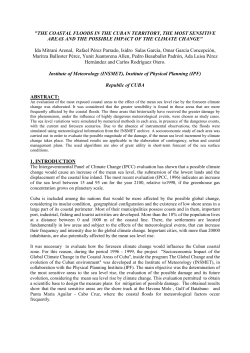 Title: "THE COASTAL FLOODS IN THE CUBAN TERRITORY, THE