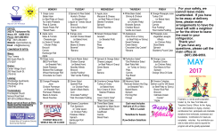 monthly menu options - Foodnet Meals on Wheels
