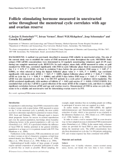 Follicle stimulating hormone measured in unextracted urine