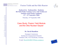 Fission Yields and the Oklo Reactor Case Study