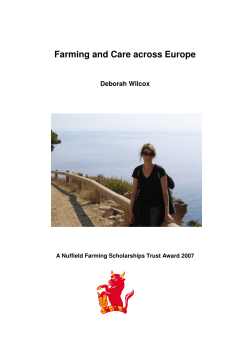 Farming and Care across Europe