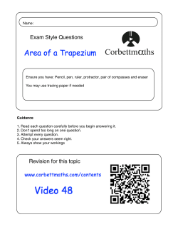 Area of a Trapezium