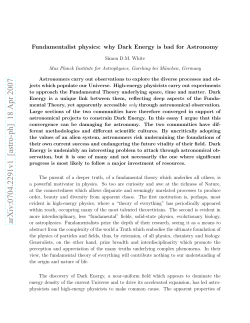 Fundamentalist physics: why Dark Energy is bad for Astronomy