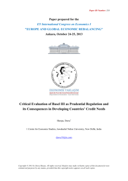 Critical Evaluation of Basel III as Prudential Regulation and its