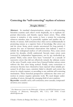 Correcting the &ldquo;self-correcting&rdquo; mythos of science