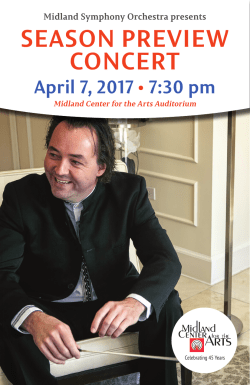 Concert Program - Midland Center for the Arts