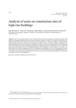 Analysis of noise on construction sites of high