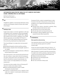 AUTOMATED QUALITATIVE ANALYSIS OF COMPLEX MIXTURES