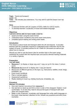English Nexus ESOL Offender Learning - ESOL Nexus