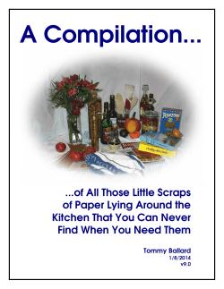 Soup - Home Page of Tommy Ballard