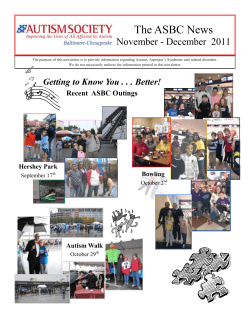The ASBC News - The Autism Society of Baltimore