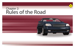 Chapter 2: Rules of the Road