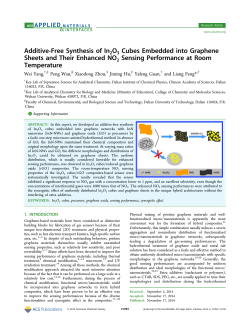 Additive-Free Synthesis of In2O3 Cubes Embedded into Graphene